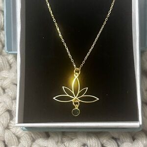 Elegant Gold lotus May  Necklace